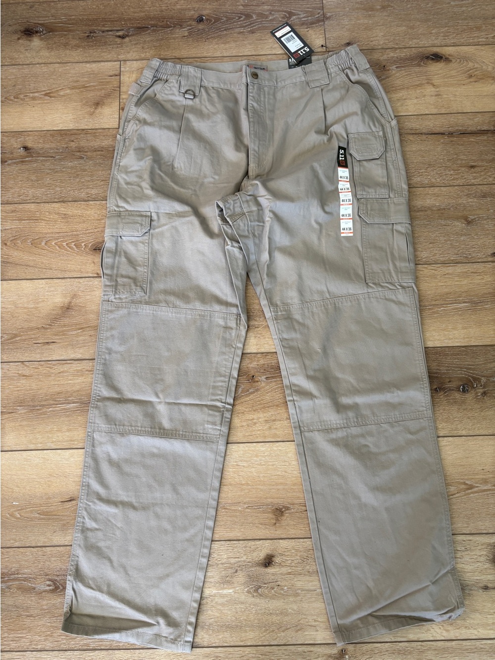 511 Tactical Mens Khaki Tan Cargo Pants Size W 44/ L 36 Ripstop Relaxed Fit NEW!